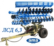 Лущильник прицепной ЛСД-6, 3 дисковая борона ЛСД-6, 3